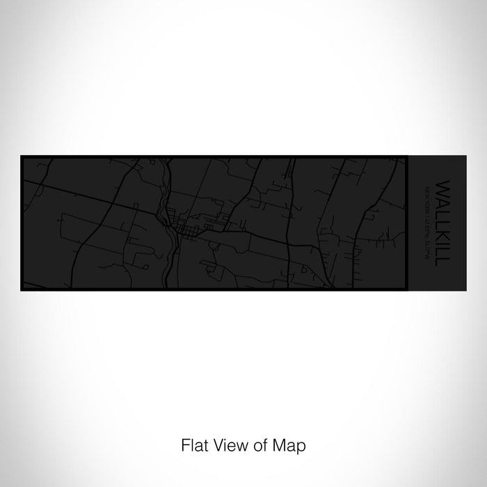 Rendered View of Wallkill New York Map on 10oz Stainless Steel Insulated Cup in Matte Black with Sliding Lid