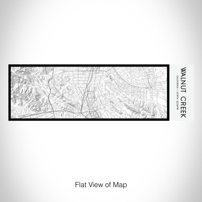 Rendered View of Walnut Creek California Map on 10oz Stainless Steel Insulated Cup in Classic with Sliding Lid