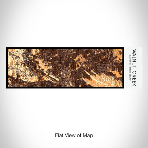 Rendered View of Walnut Creek California Map on 10oz Stainless Steel Insulated Cup in Ember with Sliding Lid