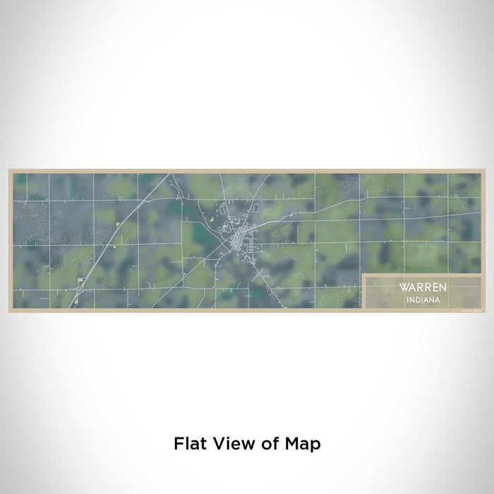 Flat View of Map Custom Warren Indiana Map Enamel Mug in Afternoon