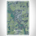 Warren Indiana Map Print Portrait Orientation in Afternoon Style With Shaded Background