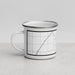 Left View Custom Warren Indiana Map Enamel Mug in Classic