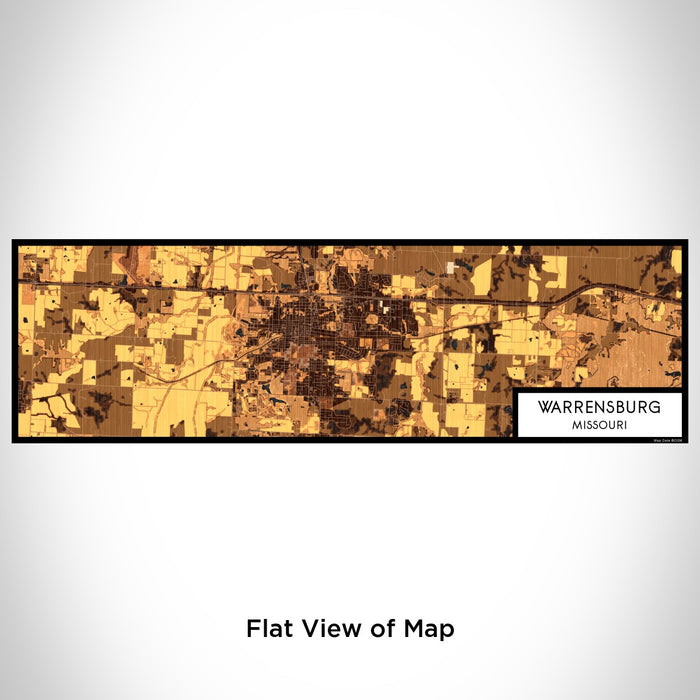 Flat View of Map Custom Warrensburg Missouri Map Enamel Mug in Ember