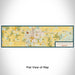 Flat View of Map Custom Warrensburg Missouri Map Enamel Mug in Woodblock