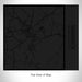 Rendered View of Warwick New York Map on 17oz Stainless Steel Insulated Tumbler in Matte Black with Tactile Lines