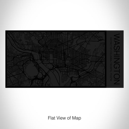 Rendered View of Washington District of Columbia Map on 17oz Stainless Steel Insulated Cola Bottle in Stainless in Matte Black