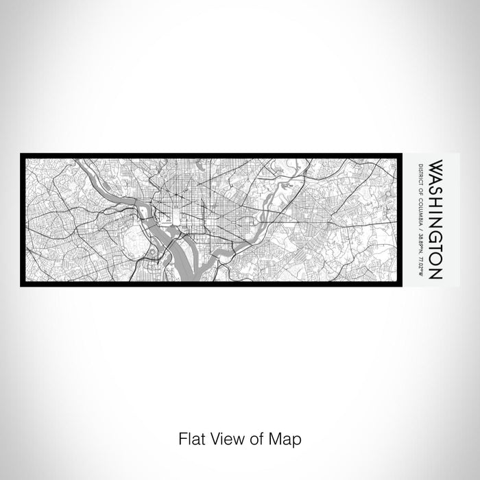 Rendered View of Washington District of Columbia Map on 10oz Stainless Steel Insulated Cup in Classic with Sliding Lid