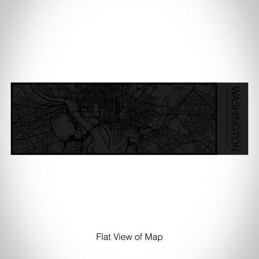 Rendered View of Washington District of Columbia Map on 10oz Stainless Steel Insulated Cup in Matte Black with Sliding Lid