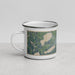 Left View Custom Watertown South Dakota Map Enamel Mug in Afternoon