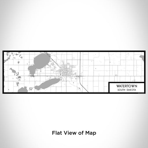 Flat View of Map Custom Watertown South Dakota Map Enamel Mug in Classic
