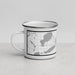 Left View Custom Watertown South Dakota Map Enamel Mug in Classic