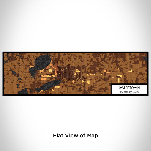 Flat View of Map Custom Watertown South Dakota Map Enamel Mug in Ember