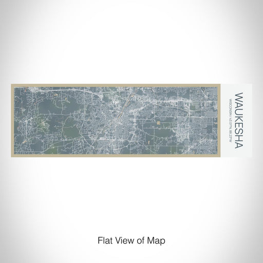 Rendered View of Waukesha Wisconsin Map on 10oz Stainless Steel Insulated Cup in Afternoon with Sliding Lid