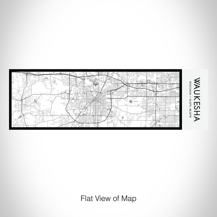Rendered View of Waukesha Wisconsin Map on 10oz Stainless Steel Insulated Cup in Classic with Sliding Lid