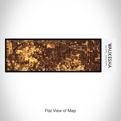 Rendered View of Waukesha Wisconsin Map on 10oz Stainless Steel Insulated Cup in Ember with Sliding Lid