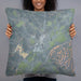 Person holding 22x22 Custom Waverly Ohio Map Throw Pillow in Afternoon