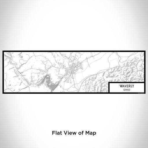 Flat View of Map Custom Waverly Ohio Map Enamel Mug in Classic