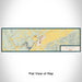 Flat View of Map Custom Waverly Ohio Map Enamel Mug in Woodblock