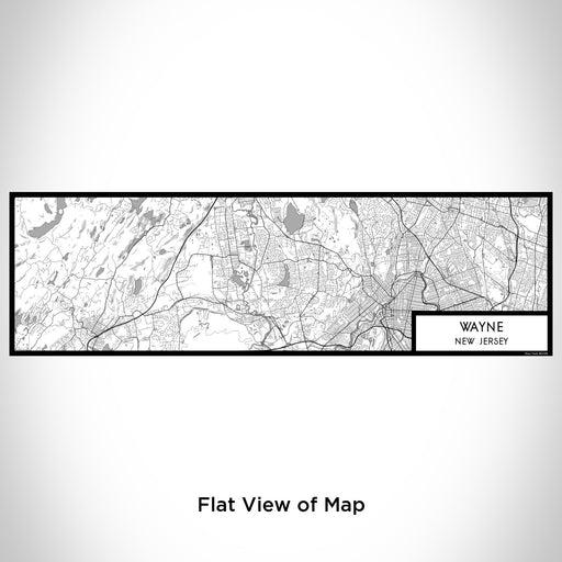 Flat View of Map Custom Wayne New Jersey Map Enamel Mug in Classic