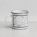 Left View Custom Wayne New Jersey Map Enamel Mug in Classic