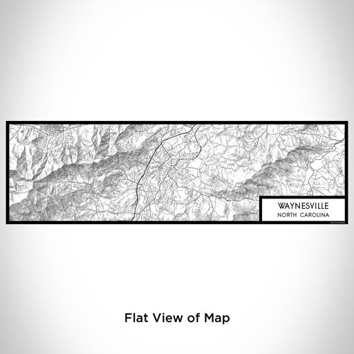 Flat View of Map Custom Waynesville North Carolina Map Enamel Mug in Classic