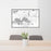 24x36 Wayzata Minnesota Map Print Lanscape Orientation in Classic Style Behind 2 Chairs Table and Potted Plant
