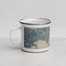 Left View Custom Wayzata Minnesota Map Enamel Mug in Afternoon