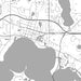 Wayzata Minnesota Map Print in Classic Style Zoomed In Close Up Showing Details