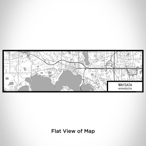 Flat View of Map Custom Wayzata Minnesota Map Enamel Mug in Classic