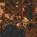 Wayzata Minnesota Map Print in Ember Style Zoomed In Close Up Showing Details