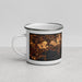 Left View Custom Wayzata Minnesota Map Enamel Mug in Ember