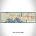 Flat View of Map Custom Wayzata Minnesota Map Enamel Mug in Woodblock