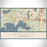 Wayzata Minnesota Map Print Landscape Orientation in Woodblock Style With Shaded Background