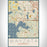 Wayzata Minnesota Map Print Portrait Orientation in Woodblock Style With Shaded Background