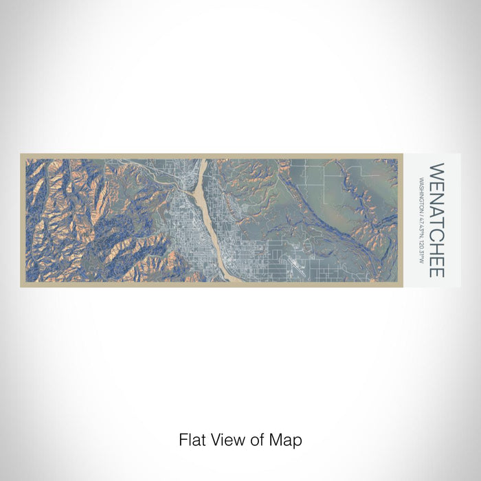 Rendered View of Wenatchee Washington Map on 10oz Stainless Steel Insulated Cup in Afternoon with Sliding Lid