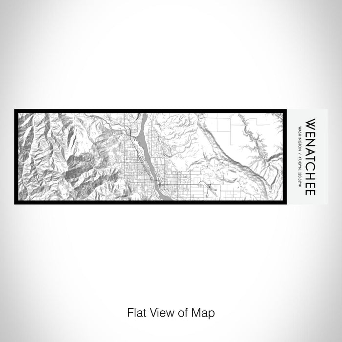 Rendered View of Wenatchee Washington Map on 10oz Stainless Steel Insulated Cup in Classic with Sliding Lid