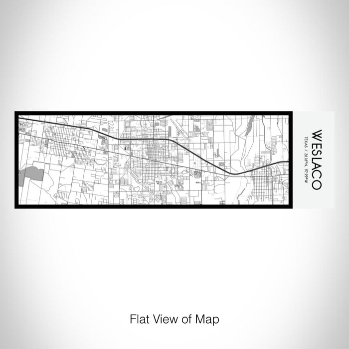 Rendered View of Weslaco Texas Map on 10oz Stainless Steel Insulated Cup in Classic with Sliding Lid