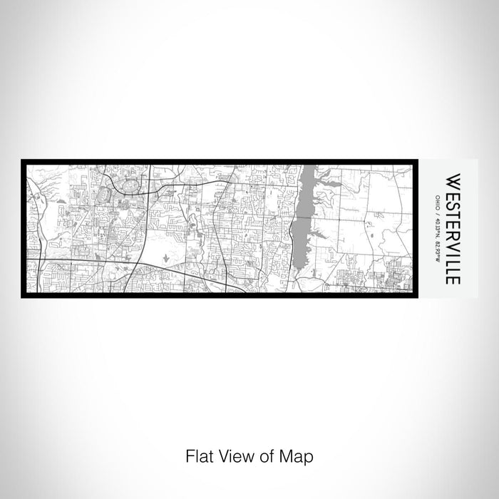 Rendered View of Westerville Ohio Map on 10oz Stainless Steel Insulated Cup in Classic with Sliding Lid