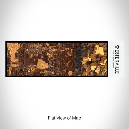 Rendered View of Westerville Ohio Map on 10oz Stainless Steel Insulated Cup in Ember with Sliding Lid