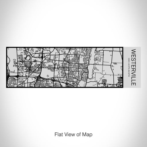 Rendered View of Westerville Ohio Map on 10oz Stainless Steel Insulated Cup with Sipping Lid