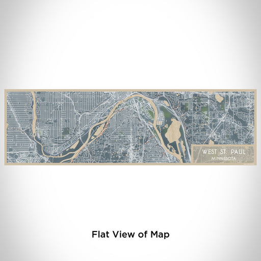 Flat View of Map Custom West St. Paul Minnesota Map Enamel Mug in Afternoon