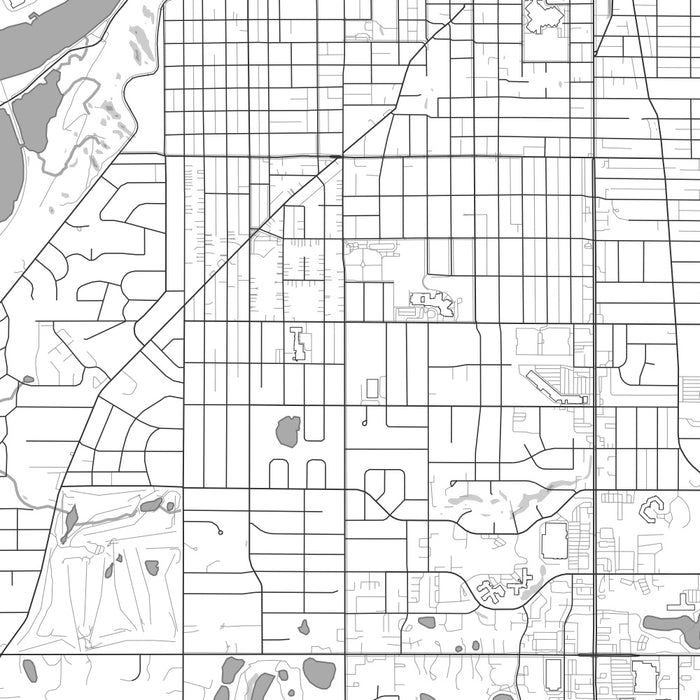 West St. Paul Minnesota Map Print in Classic Style Zoomed In Close Up Showing Details