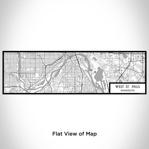 Flat View of Map Custom West St. Paul Minnesota Map Enamel Mug in Classic