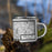 Right View Custom West St. Paul Minnesota Map Enamel Mug in Classic on Grass With Trees in Background
