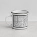 Left View Custom West St. Paul Minnesota Map Enamel Mug in Classic