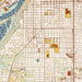 West St. Paul Minnesota Map Print in Woodblock Style Zoomed In Close Up Showing Details