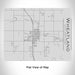 Rendered View of Wheatland Wyoming Map Engraving on 20oz Stainless Steel Insulated Bottle with Bamboo Top