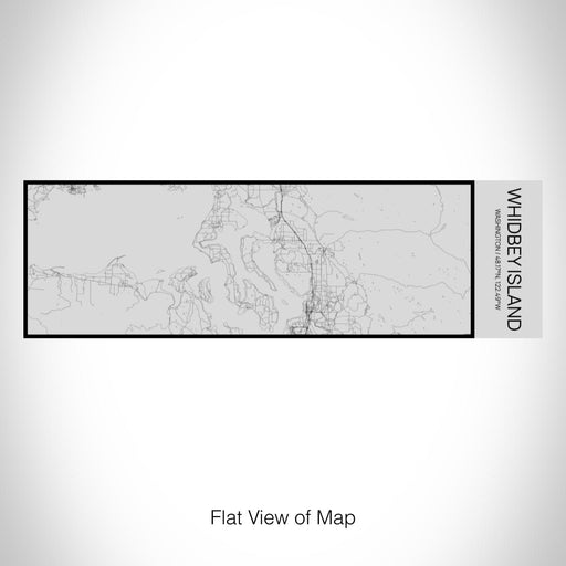 Rendered View of Whidbey Island Washington Map on 10oz Stainless Steel Insulated Cup with Sipping Lid