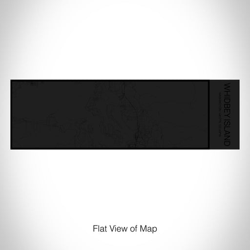 Rendered View of Whidbey Island Washington Map on 10oz Stainless Steel Insulated Cup in Matte Black with Sliding Lid