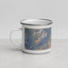 Left View Custom Whistler British Columbia Map Enamel Mug in Afternoon